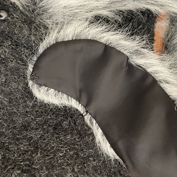 90’s Vintage bebe Faux Fur Collar Cardigan Sweater Medium - Picture 8 of 9